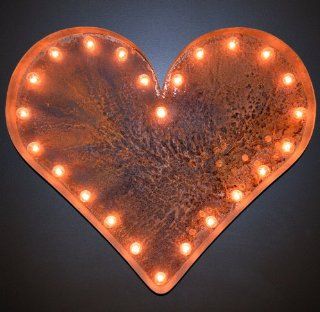 Iconics Heart Vintage Marquee Lighting   Decorative Signs