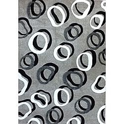 Modern Deco Gray Contempo Rug (52 X 72)