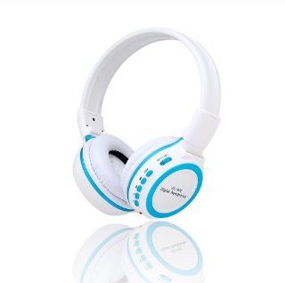 ZEALOT ZL 800 Multifunction Digital High Fidelity Stereo Foldable Headphone LCD Display  Music Player with FN Radio / Memory Card / USB Slot (White + Blue) Computers & Accessories