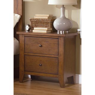 Liberty Furniture Industries Liberty Heathstone 2 drawer Nightstand Brown Size 2 drawer