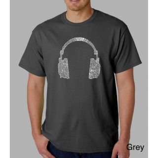 Los Angeles Pop Art Mens Headphones Short sleeve T shirt
