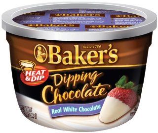 Baker's Dipping Chocolate, Premium White, 7 Ounce Cups (Pack of 8)  Baking Chocolate  Grocery & Gourmet Food