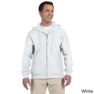 Gildan Gildan Mens Dryblend 50/50 Full zip Hooded Jacket White Size XXL