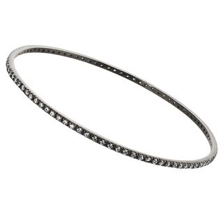Tressa Collection Rhodiumplated Sterling Silver Cubic Zirconia Bracelet Tressa Sterling Silver Bracelets