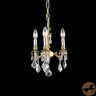 Christopher Knight Home Crystal 3 light French Gold Chandelier