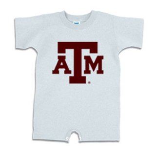 IFS   Texas A&M Aggies NCAA Block Logo Ash Infant T Romper (6M)  Infant And Toddler Sports Fan Apparel  Sports & Outdoors