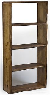 handmade solid wooden tall shelves by kwetu