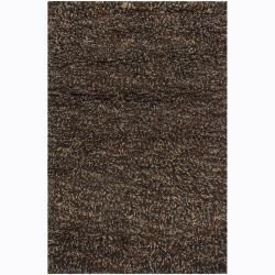 Casual Handwoven Poras New Zealand Wool Shag Rug (9 X 13)