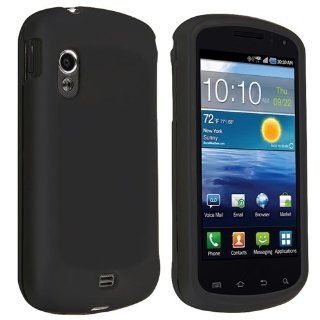 eForCity Snap on Rubber Coated Case Compatible with Samsung? Stratosphere SCH i405, Black Cell Phones & Accessories