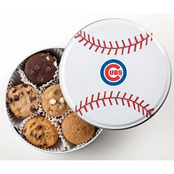 Mrs. Fields Chicago Cubs 18 Nibbler Cookies Tin
