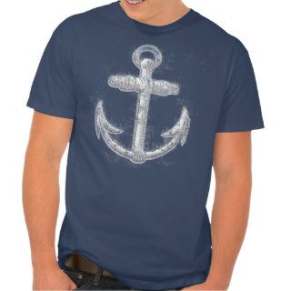 Vintage Nautical Anchor Tee Shirt
