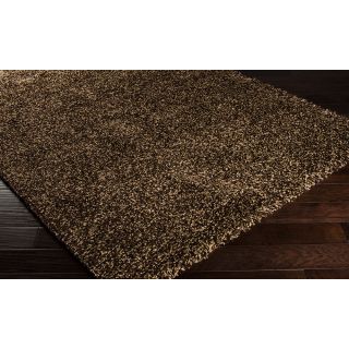 Transitional Woven Brown Luxurious Soft Shag Rug (710 X 106)