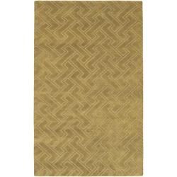 Hand knotted Antalia Basket Weave Pattern Wool Rug (9 X 13)