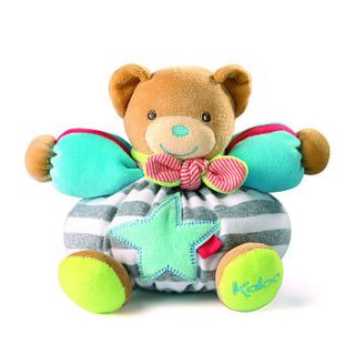 bear with star soft toy by snuggle feet