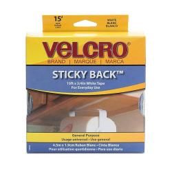 Velcro White 0.75 inch Sticky Back Tape