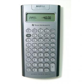 Texas Instruments Ti Ba Ii Plus Professional Financial Calculator