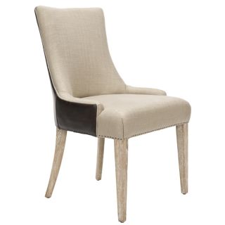 Safavieh Becca Beige Leather Back Dining Chair