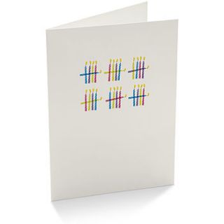 counting candles birthday card by purpose & worth etc