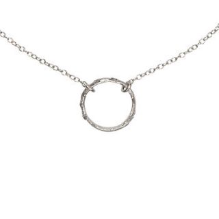 sterling silver infinity twig necklace by chupi