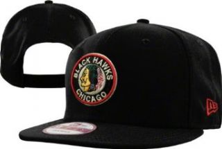 New Era Chicago Blackhawks Black Back In The Day 2 9FIFTY Snapback Adjustable Hat  Sports Fan Baseball Caps  Sports & Outdoors