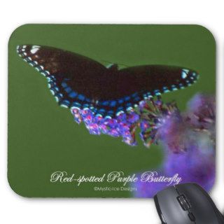 Red Spotted Purple Butterfly Mouse Pad