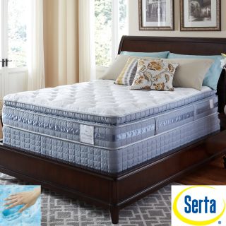 Serta Serta Perfect Sleeper Resolution Luxury Super Pillowtop Twin Xl size Mattress And Foundation Set White Size Twin XL