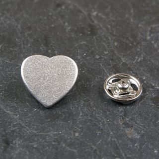 silver guardian heart keepsake pin by tales from the earth