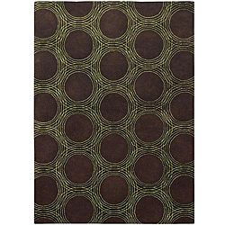 Hand tufted Dazed Chocolate Wool Rug (33 X 53)