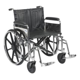Sentra Extra Heavy Duty Wheelchair With Various Arm Styles And Front Rigging Options