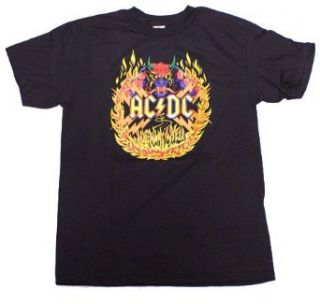 Impact Men's AC/DC Highway To Hell Devil Short Sleeve T Shirt, Black, Small Fashion T Shirts Clothing