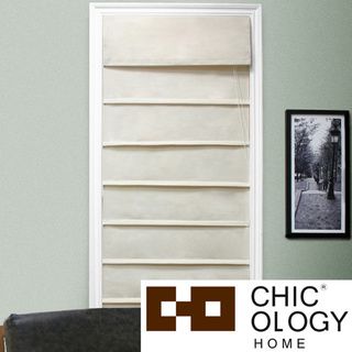 Chicology Sahara Sandstone Roman Shade (31 in. x 64 in.) Blinds & Shades