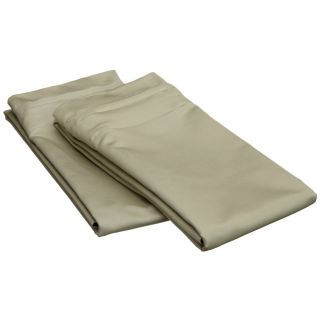None 100 percent Egyptian Luxurious Cotton 1500 Thread Count Solid Pillowcase Set Green Size Standard