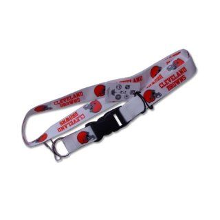 Cleveland Browns Clip Lanyard Keychain Id Ticket Holder   Grey  Sports Related Key Chains  Sports & Outdoors