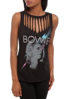 David Bowie Slash Sleeveless Girls T Shirt Top Size  Small Clothing