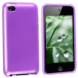 Dark Purple TPU Rubber Case for Apple iPod touch 4th Gen Cases & Holders