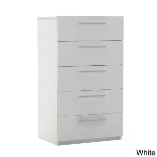 Tms Five Drawer Chest White Size 5 drawer