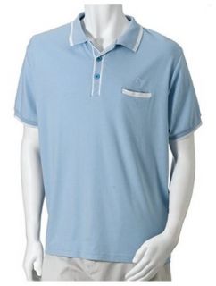 Ocean Pacific Men's Richards Short Sleeve Polo, Light Blue, X Large at  Mens Clothing store