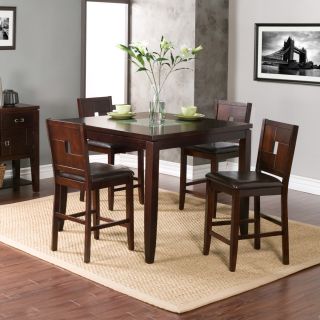 Alpine Furniture Inc. American Lifestyles 5 piece Lakeside Counter Height Table Set Brown Size 5 Piece Sets