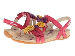 Clarks Kids Rio Flower Girls Shoes (Burgundy)