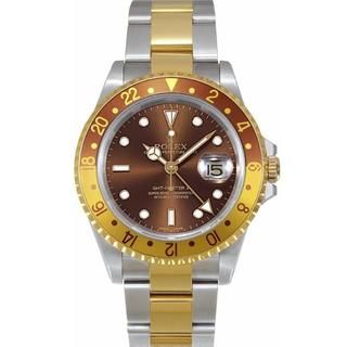Pre owned Rolex Men's GMT Master II Two tone Brown Dial Watch Rolex Men's Pre Owned Rolex Watches