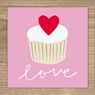 love cake card (also available as a pack of 6 cards) by showler and showler