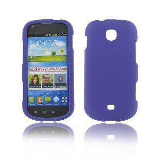 Samsung I200 (Galaxy Stellar) Purple Rubber Protective Case Cell Phones & Accessories