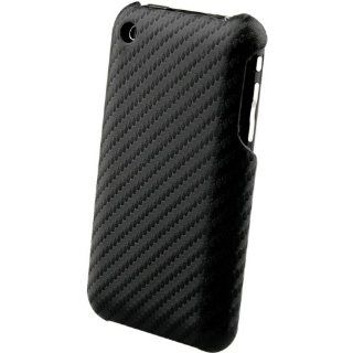 Naztech Graphite Carbon Fiber Shields   iPhone 3G / 3Gs   Black Cell Phones & Accessories