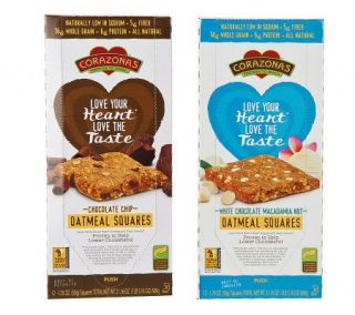 Corazonas Healthy Snack 24 pk. All Natural Oatmeal Squares —