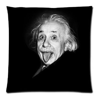 Custom Albert Einstein Pillowcase Standard Size 18x18 Personalized Pillow Cases  