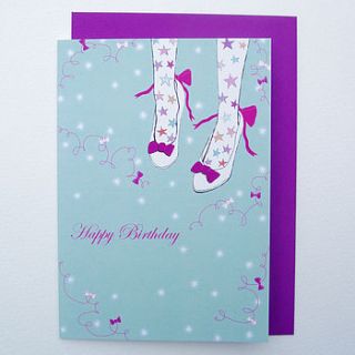 twinkle toes birthday card by fay's studio