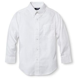 French Toast Boys School Uniform Long Sleeve Oxford Shirt   White 8
