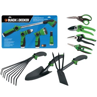 Black   Decker Home 8 piece Ultimate Garden Tool Kit
