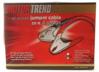 Motor Trend MTP420 CCA 20 Foot Jumper Cables with Parrot Clamps, 500 AMP Automotive