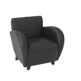 Office Star Products Eleganza Eco Leather Club Chair